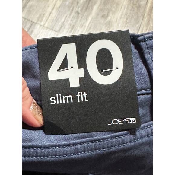 Joe's Jeans French Terry Pants Slim Fit Heritage Blue Men’s 40x33 Stretch NWT - Picture 6 of 8